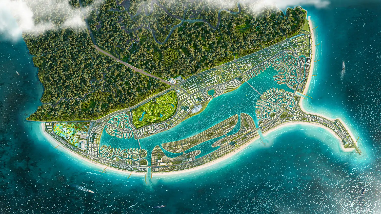 phối cảnh tổng thể Vinhomes Green Paradise Cần Giờ